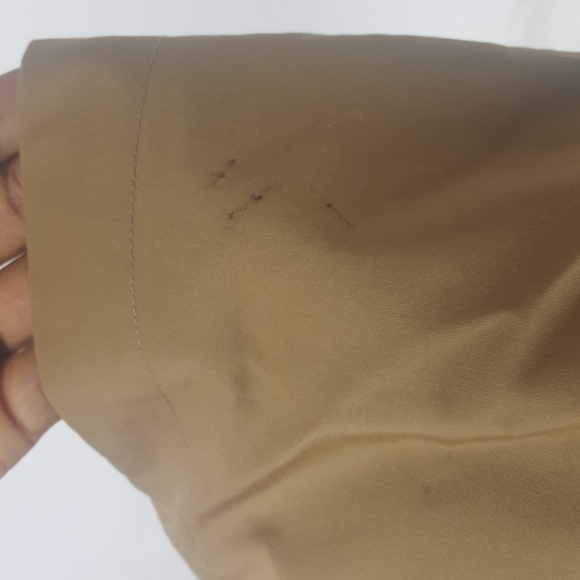 VTG BROWN TAN MIDI SLIP ON DRESS S/M - Picture 9 of 11